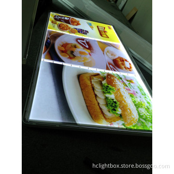 LED Light Box for Restaurant Advertisement Posters